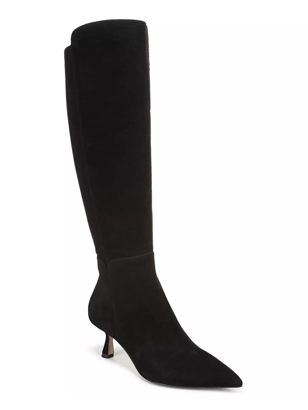 185$ Sam Edelman Taylin Kitten Heel Suede High Booties Women's Size 7.5 US Black